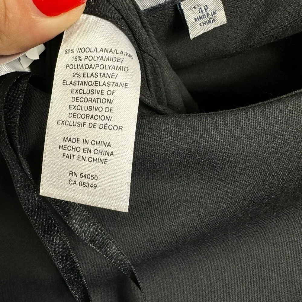 Ann Klein Black Sequioned Stretch Business‎ Dress 4